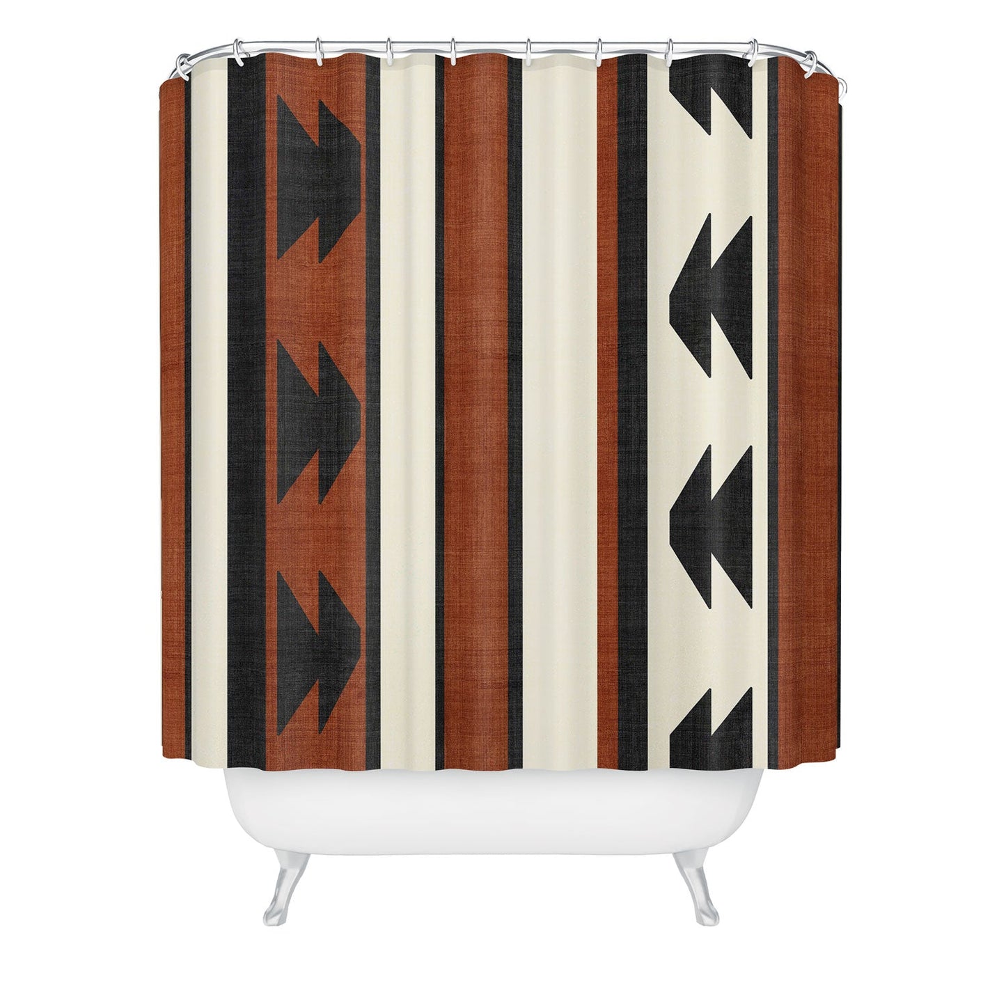 Becky Bailey Province in Rust Shower Curtain
