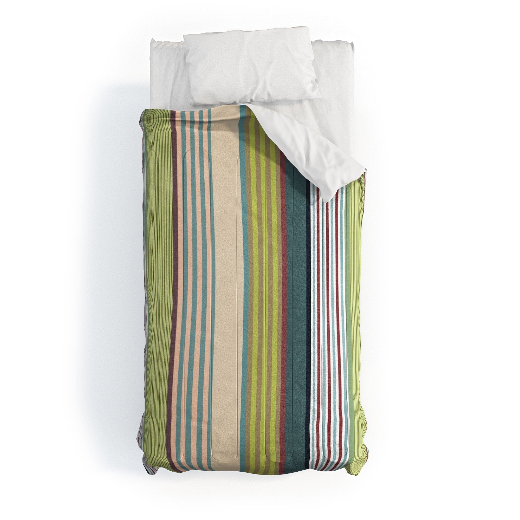 Marta Barragan Camarasa Colorful Stripe Delight Comforter