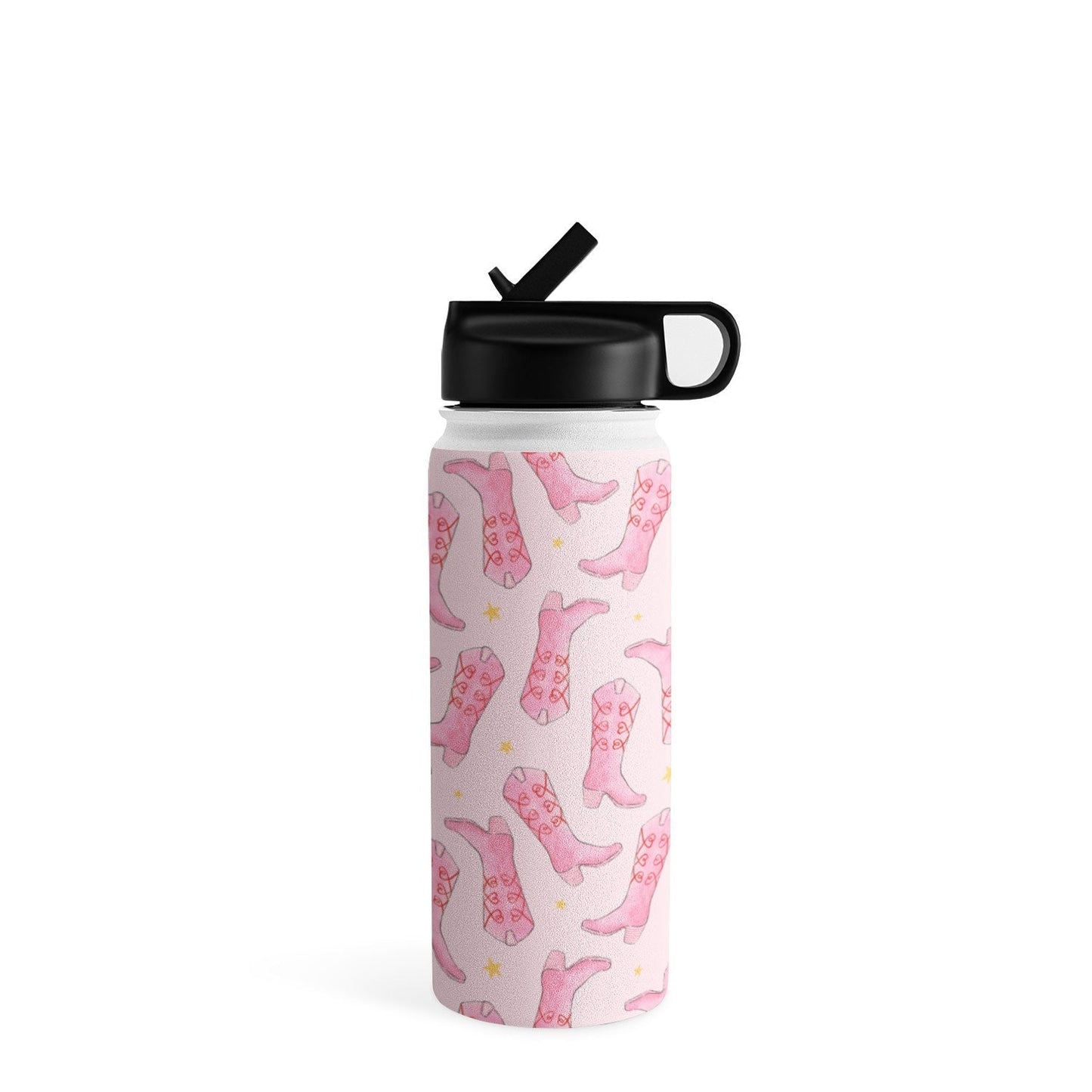 Love_Ryming Stars and Boots Water Bottle