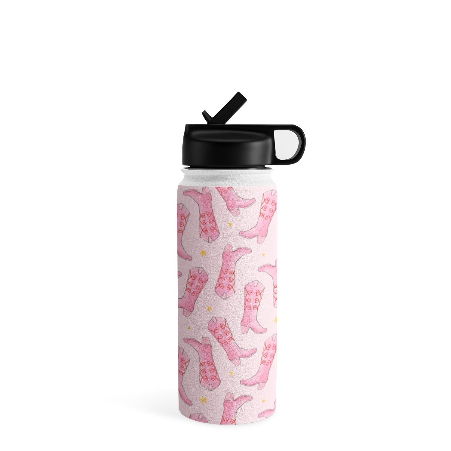 Love_Ryming Stars and Boots Water Bottle