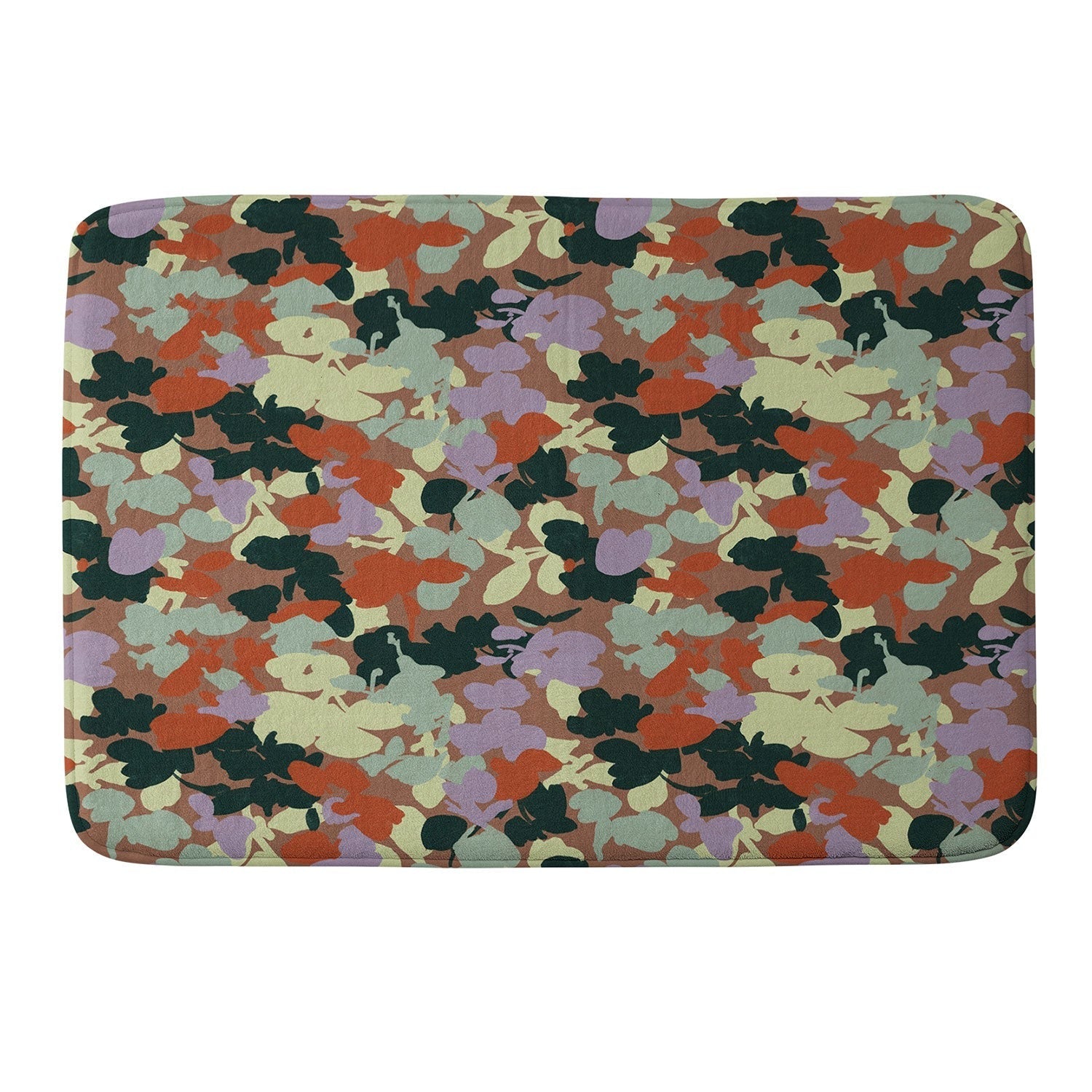 Marta Barragan Camarasa Retro Bloom Medley Memory Foam Bath Mat