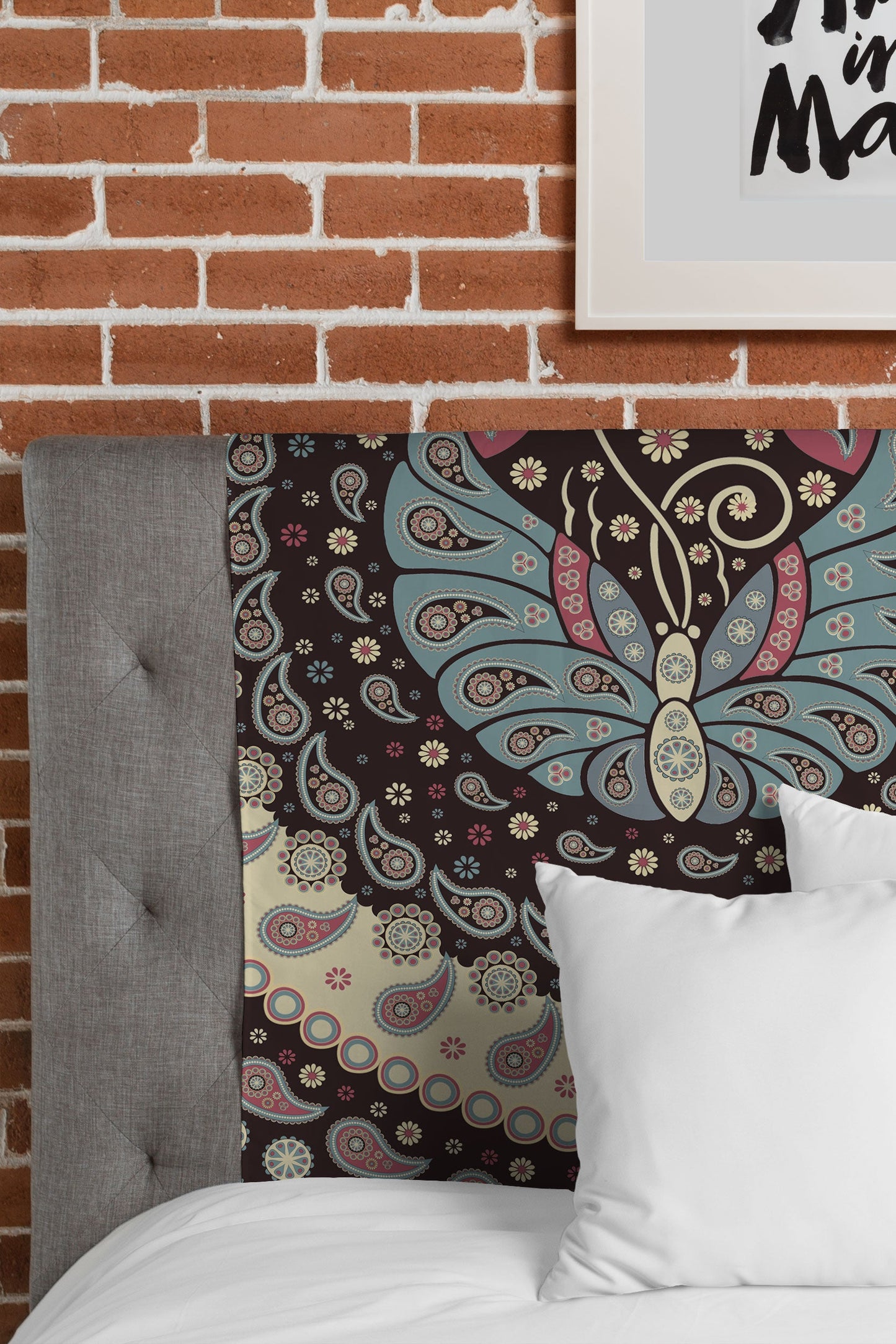 Belle13 Butterfly Mandala Tapestry