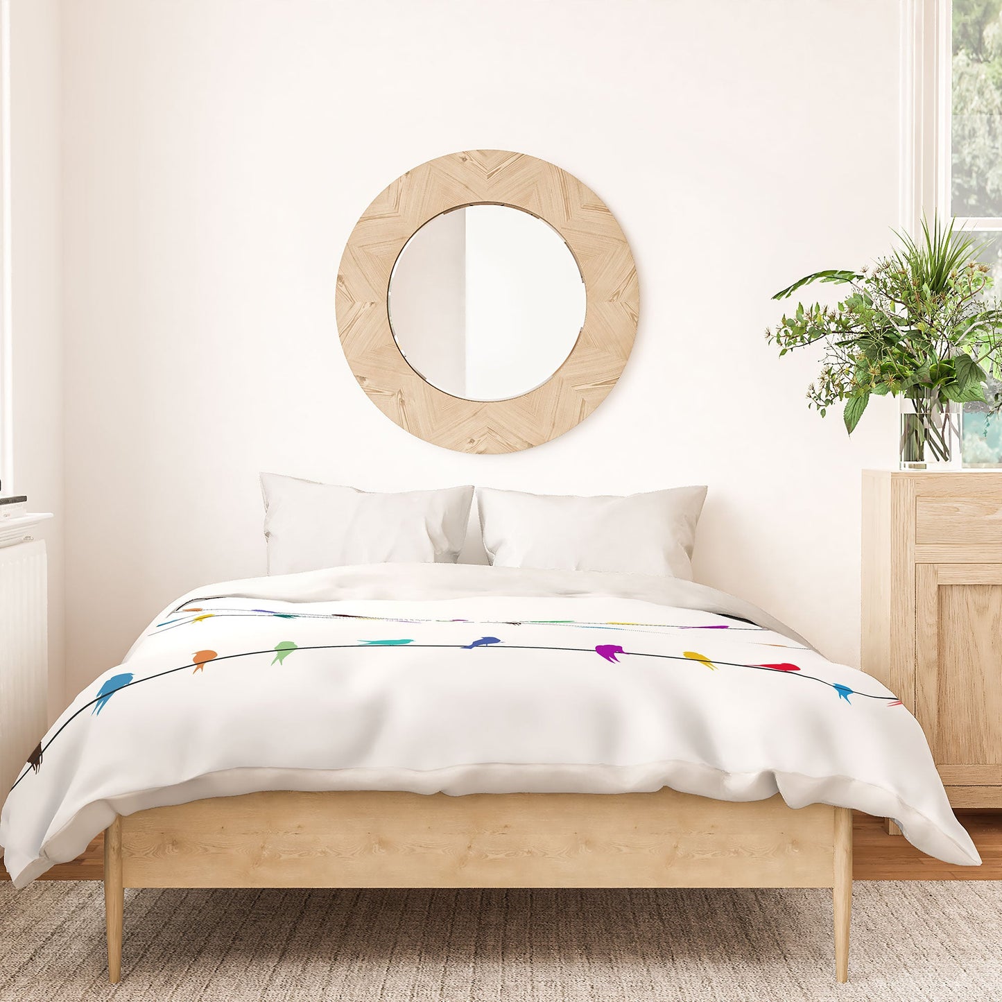 Belle13 Happy Spring Duvet Cover