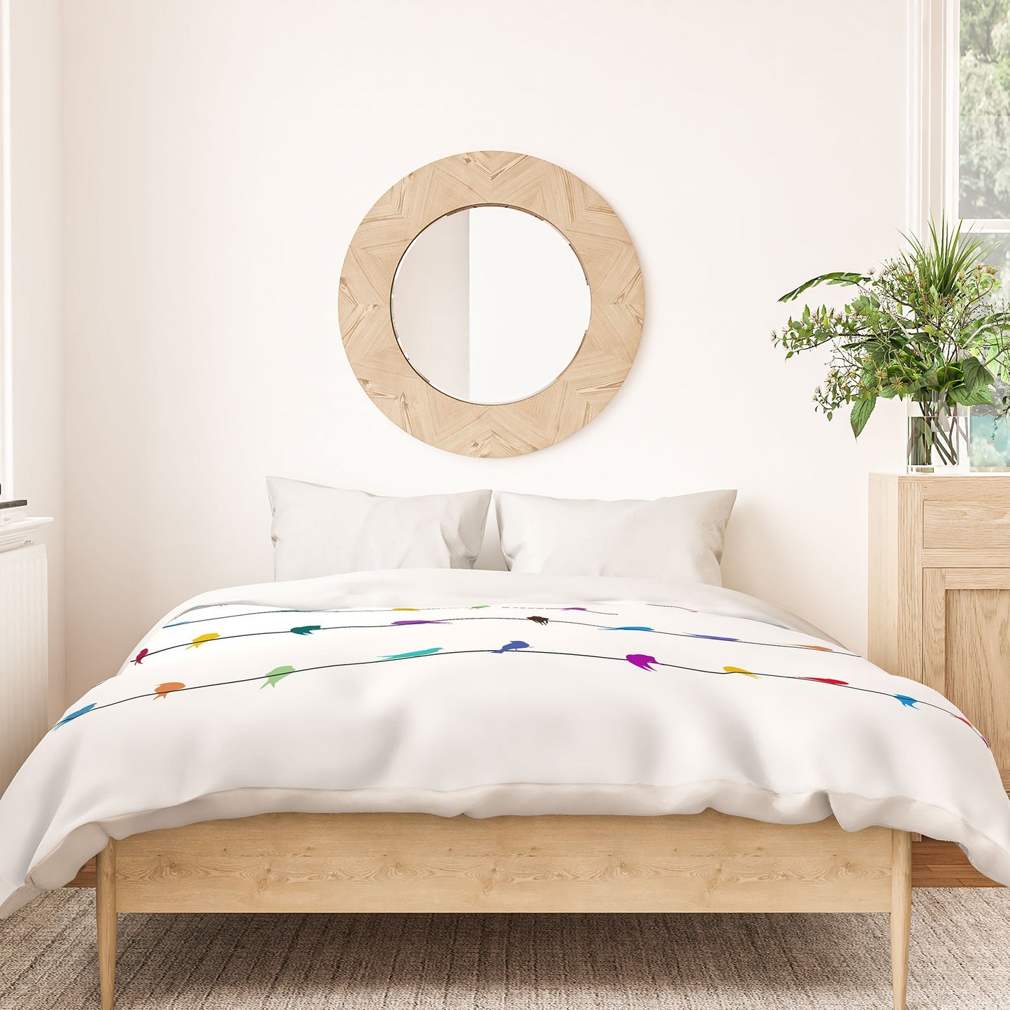 Belle13 Happy Spring Duvet Cover