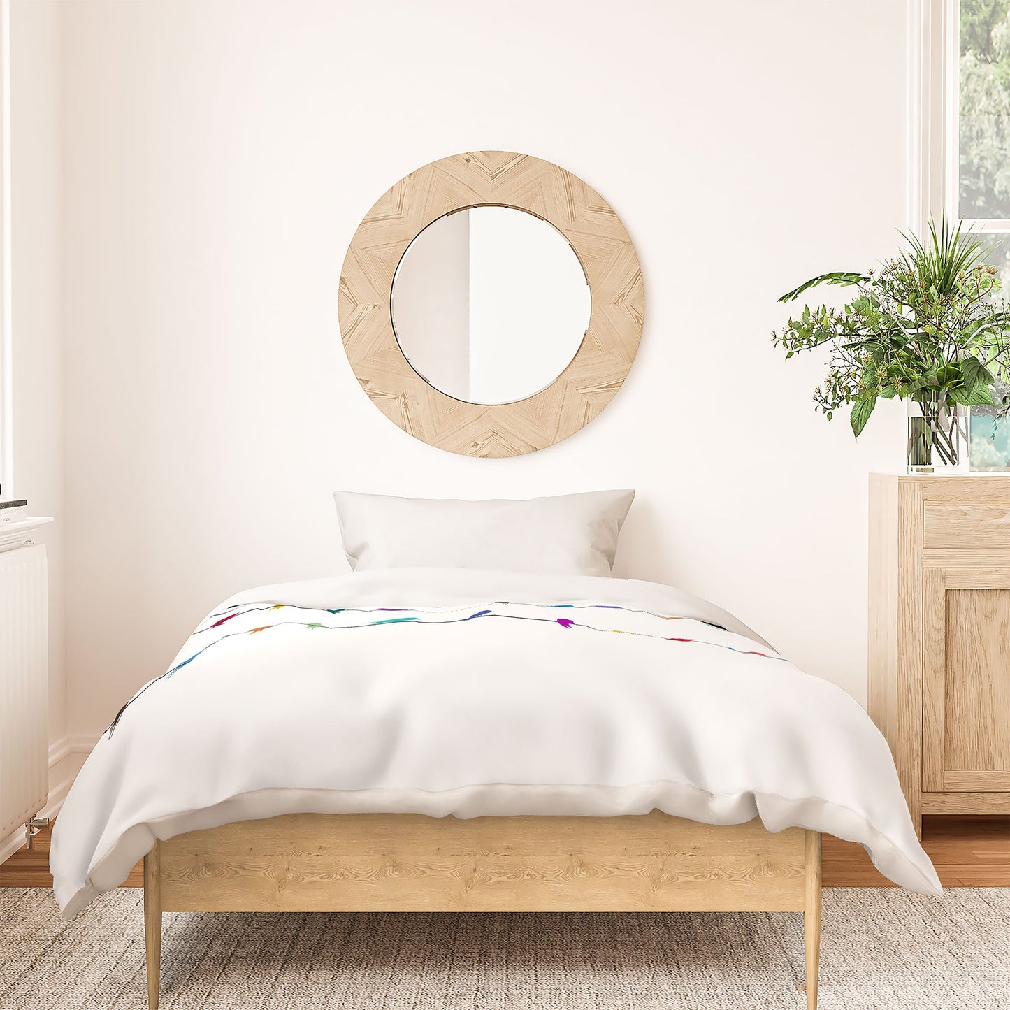 Belle13 Happy Spring Duvet Cover