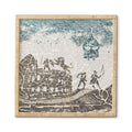 Belle13 Rome Vintage Map Framed Wall Art