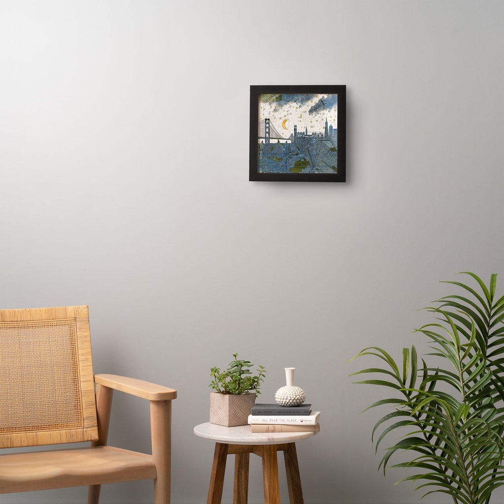 Belle13 San Francisco Starry Night Framed Wall Art