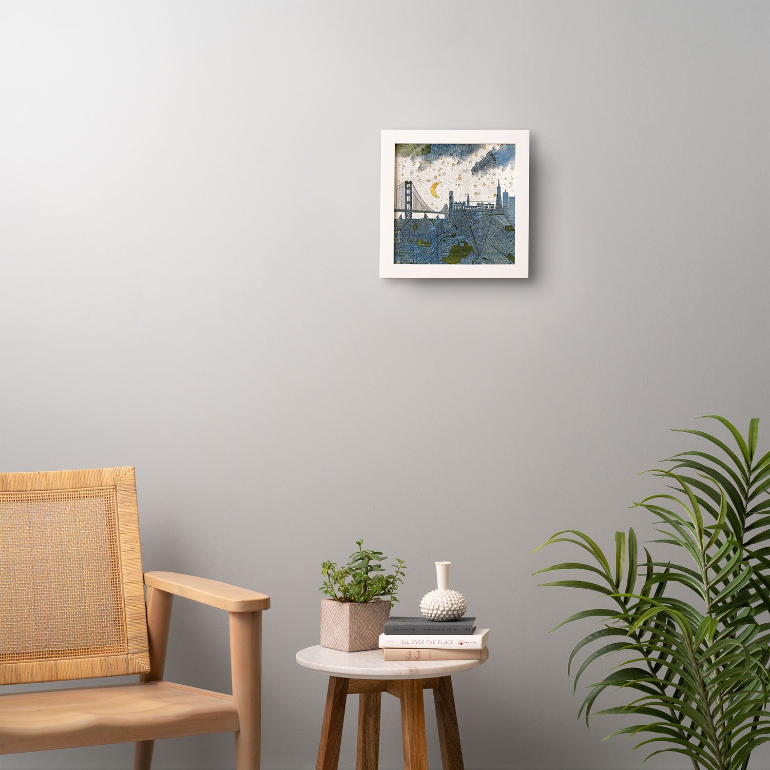 Belle13 San Francisco Starry Night Framed Wall Art