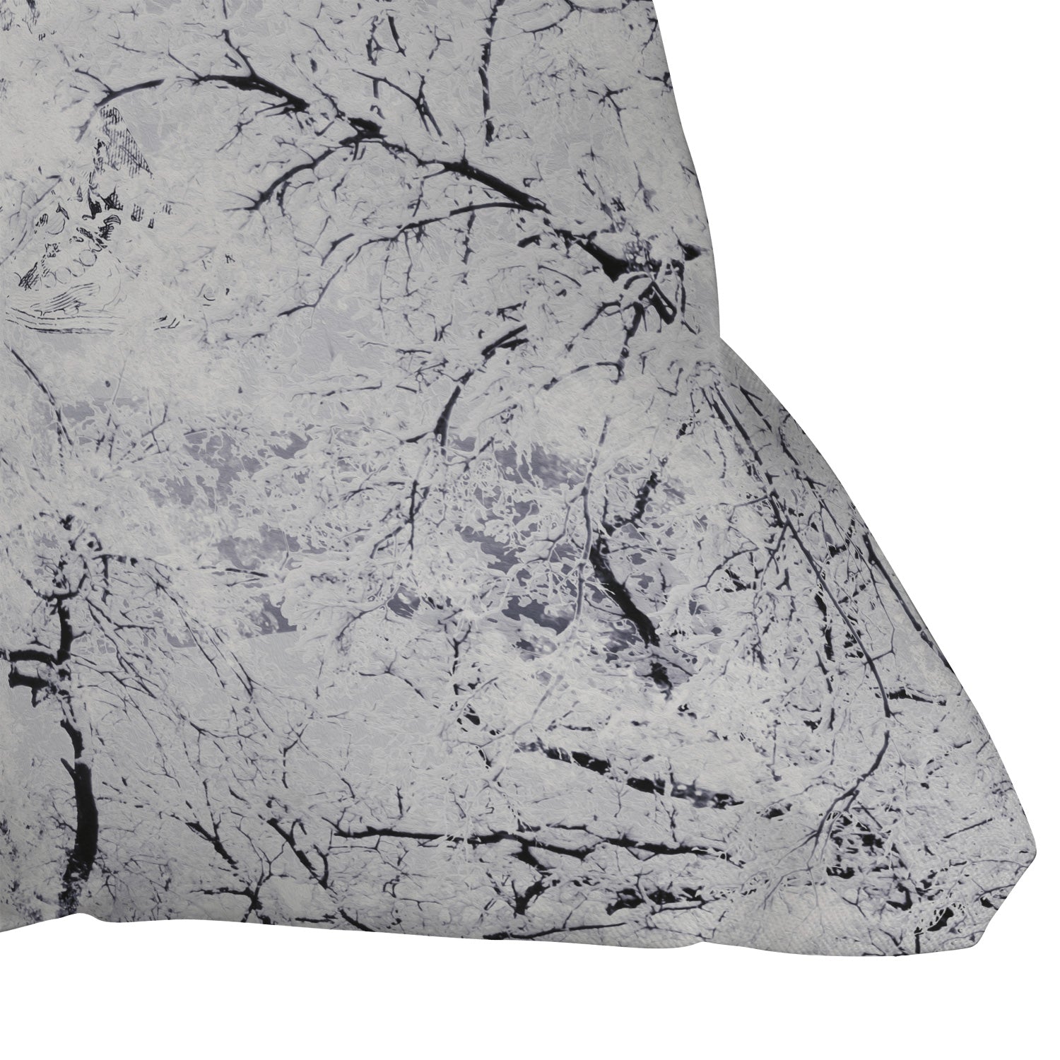 Belle13 Winter Lady Outdoor Throw Pillow