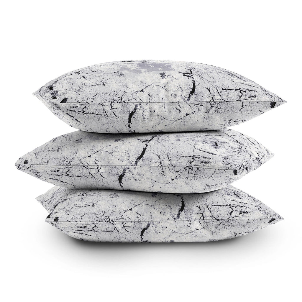 Belle13 Winter Lady Outdoor Throw Pillow