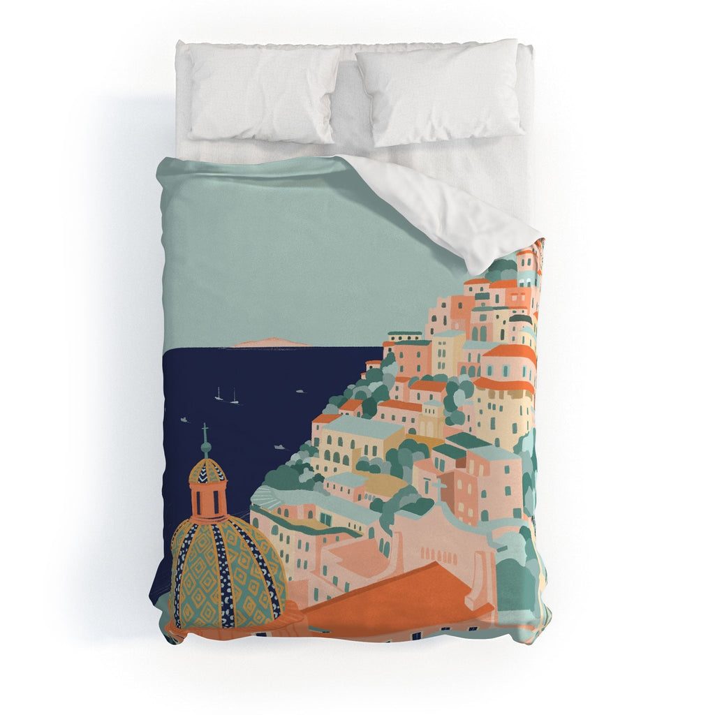 Valeria Frustaci Positano in Italy Duvet Cover