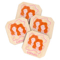 Little Om Zodiac Signs Gemini Coaster Set