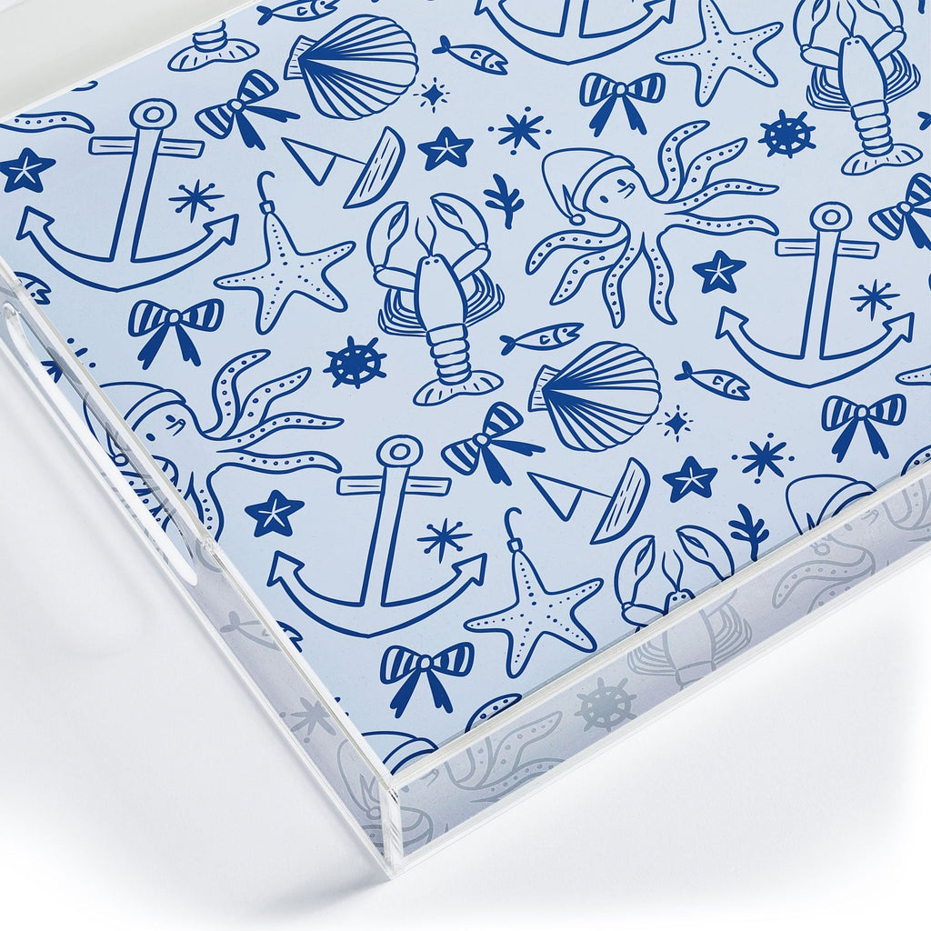 Design by Spark Marine Christmas Holiday Acrylic Tray