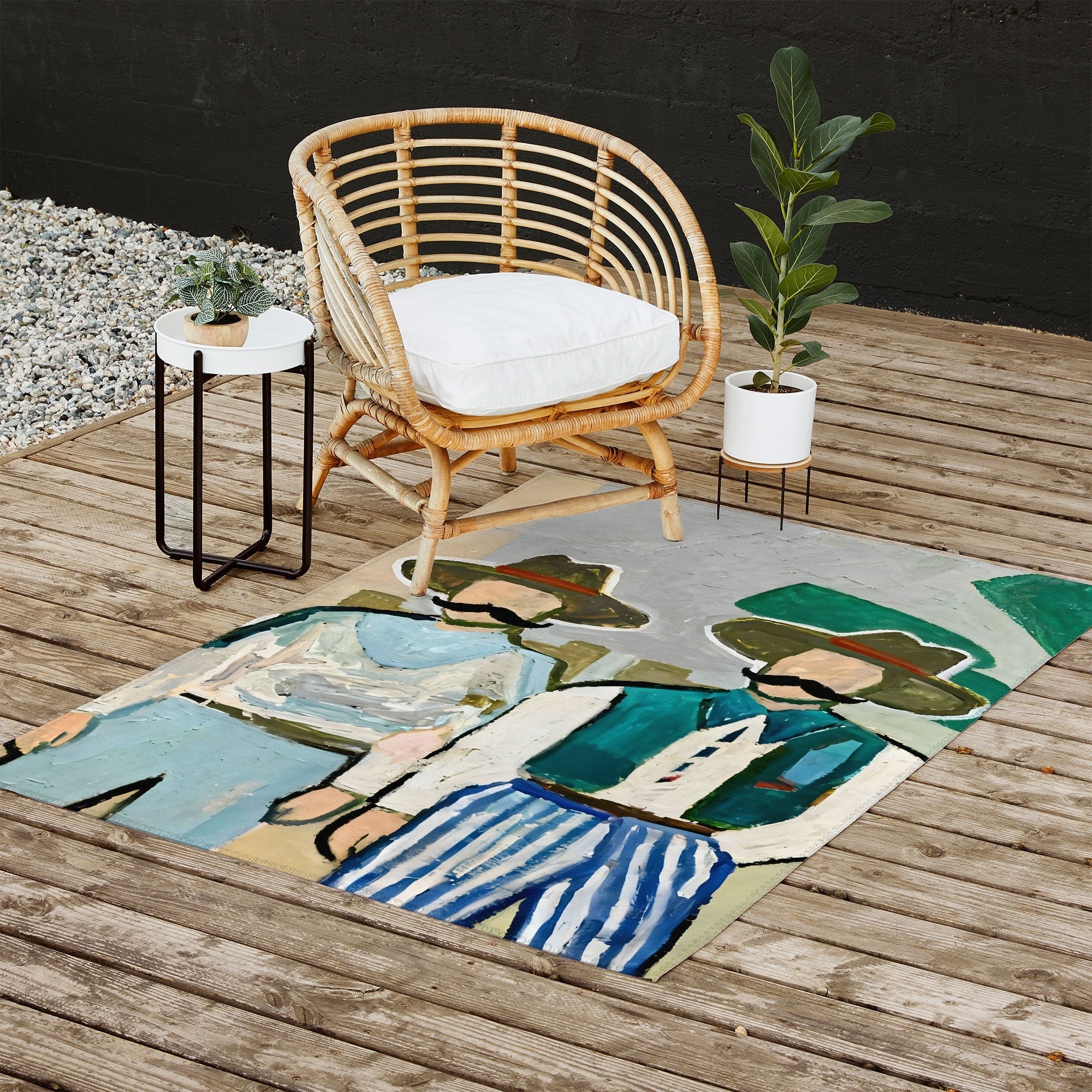 83 Oranges Side By Side Cowboy Edition Outdoor Rug