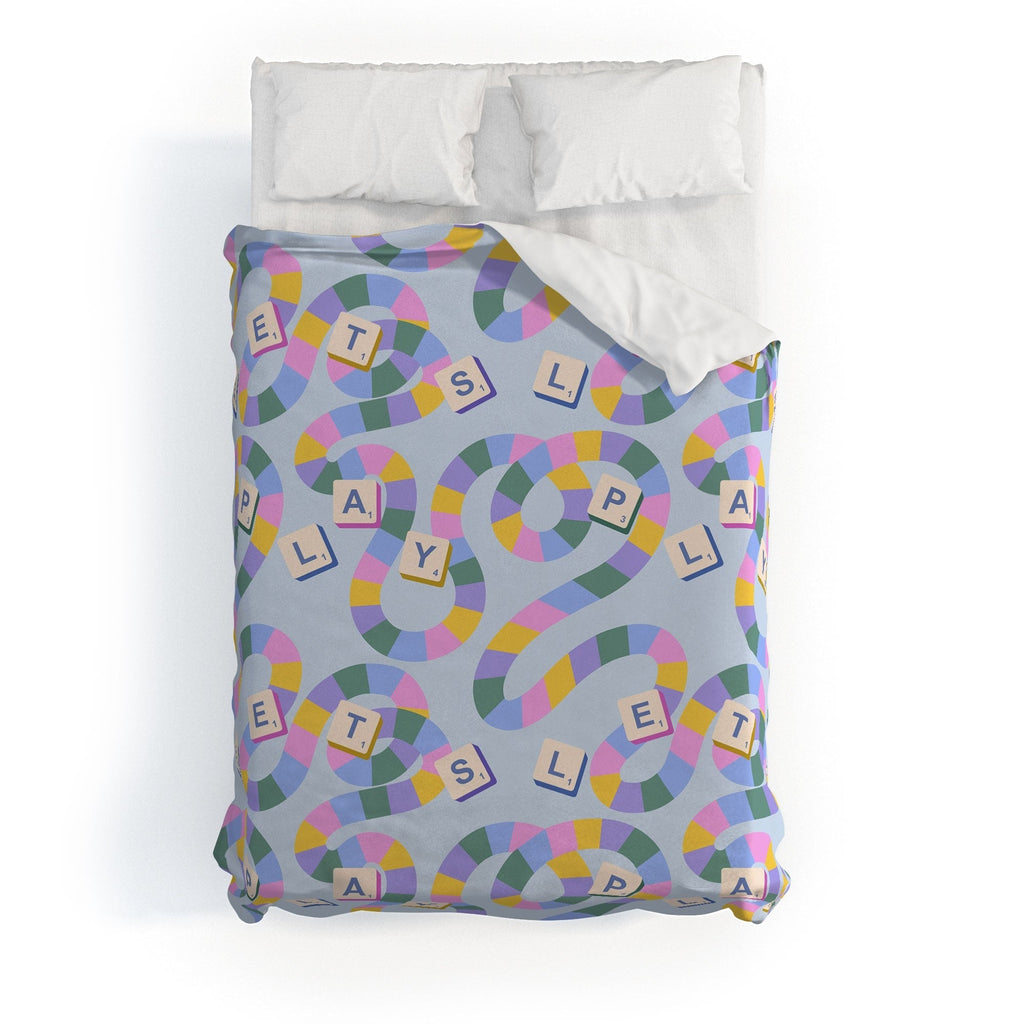 Design by Spark Scrabble Board Game Night Duvet Cover