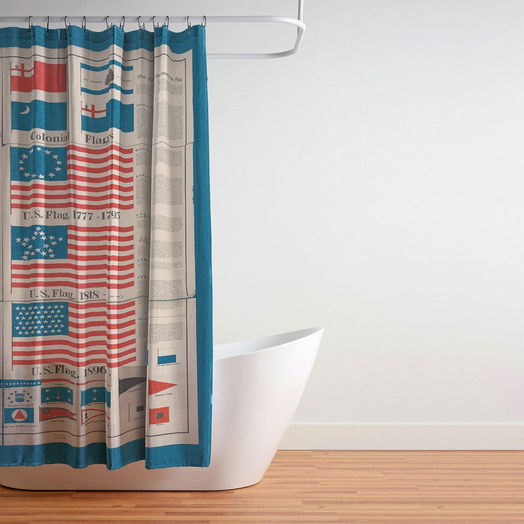 DENY Designs Goff s Evolution of the American Flag Shower Curtain