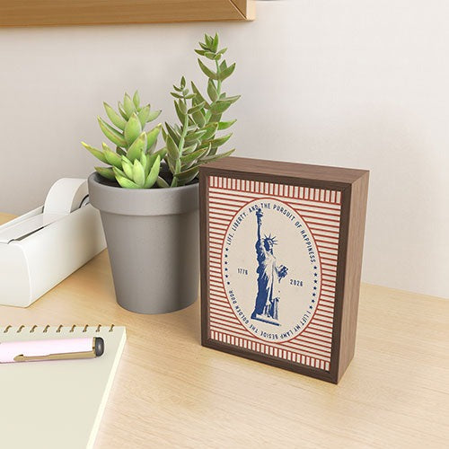 DENY Designs Life Liberty Framed Mini Art Print