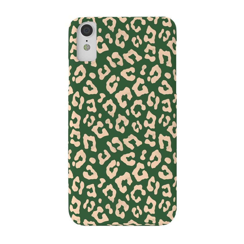 Avenie BR Cheetah Print In Green Phone Case
