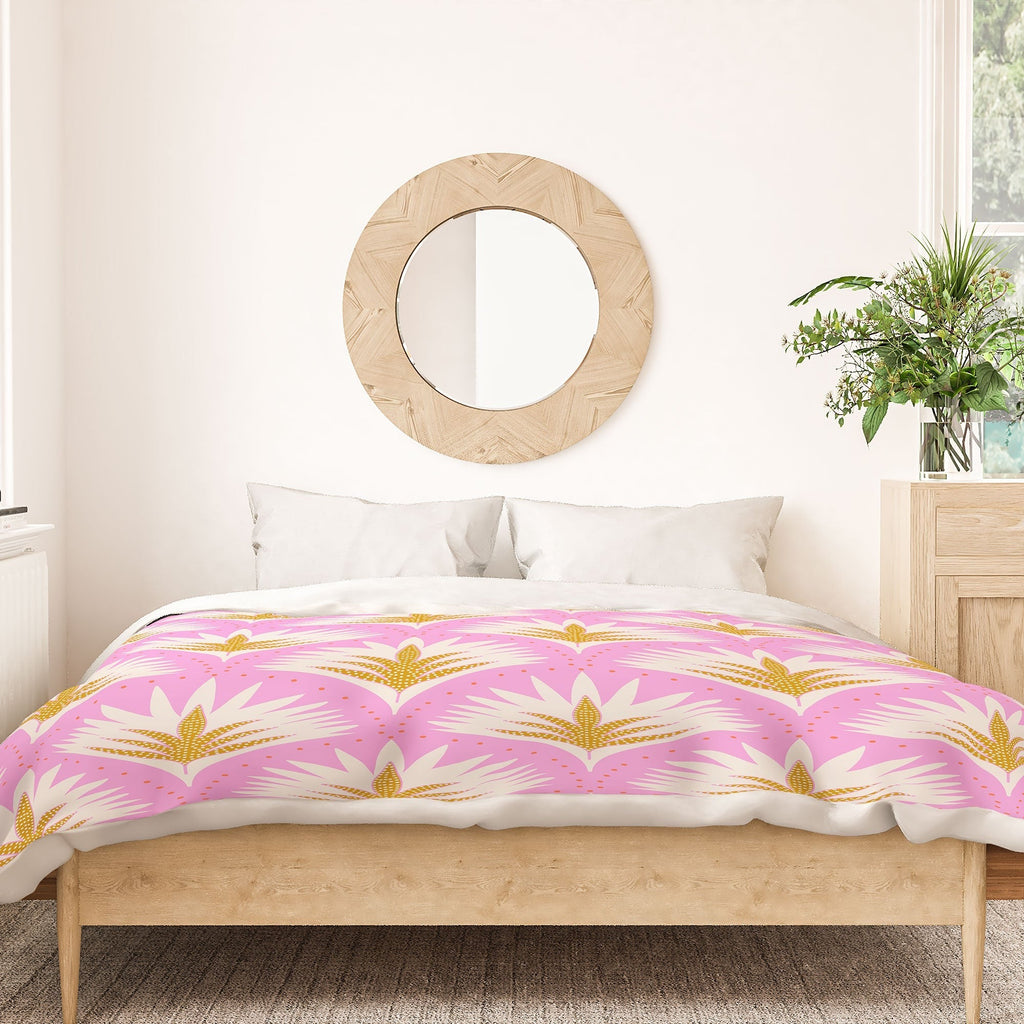 Jennifer Labre Pink Palmetto Duvet Cover