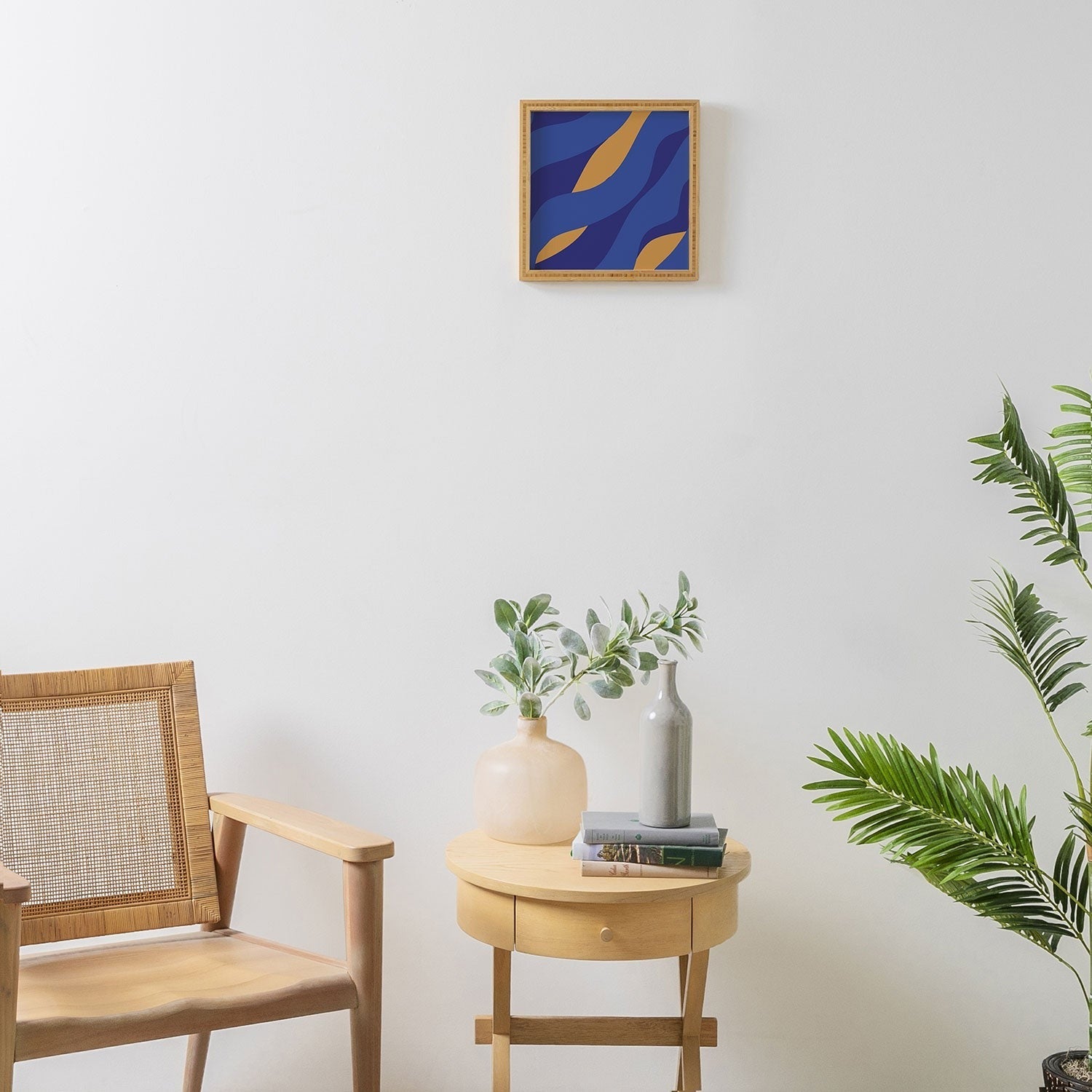 Camilla Foss Pebbles in Stream Framed Wall Art