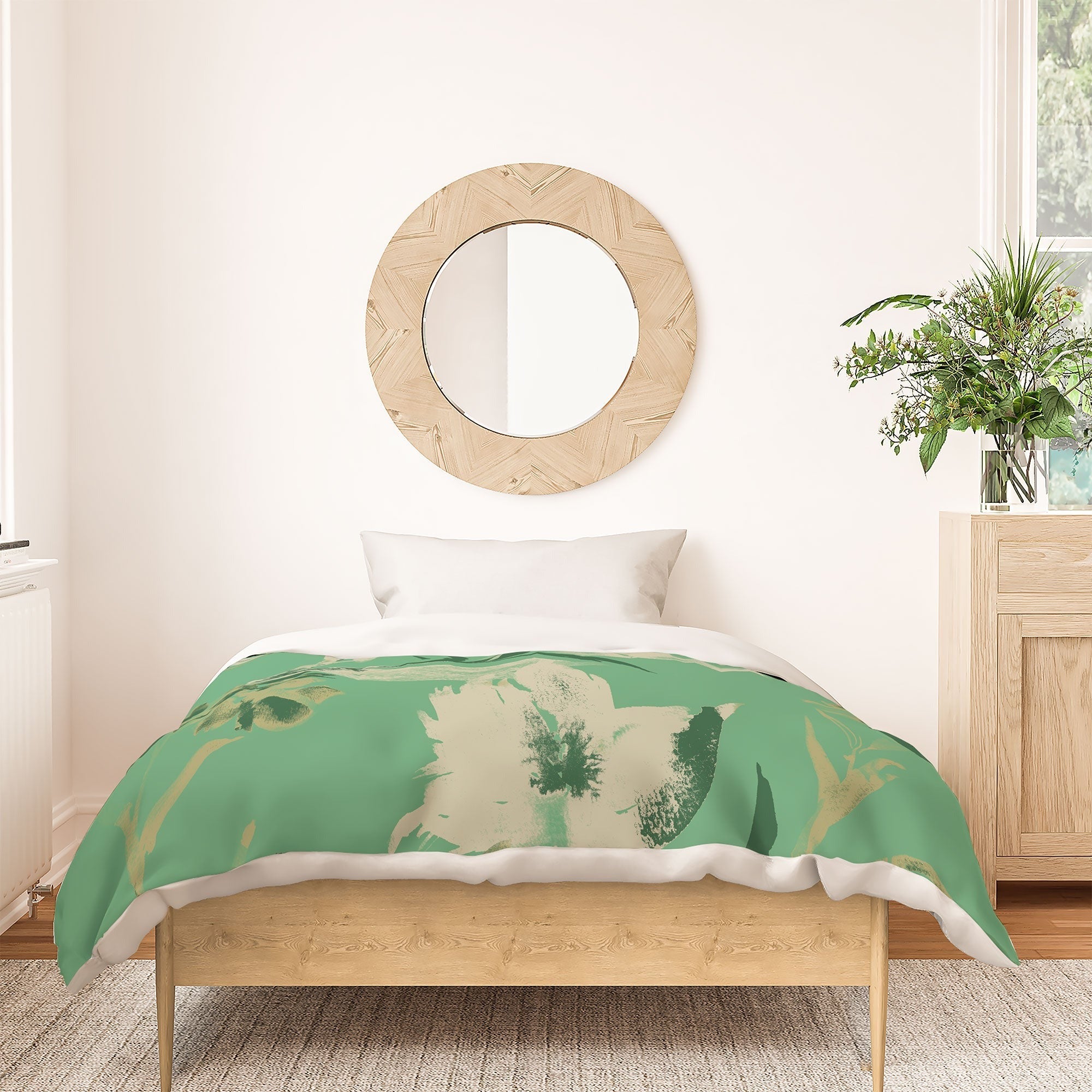 Gabriela Fuente Emma Green Duvet Cover