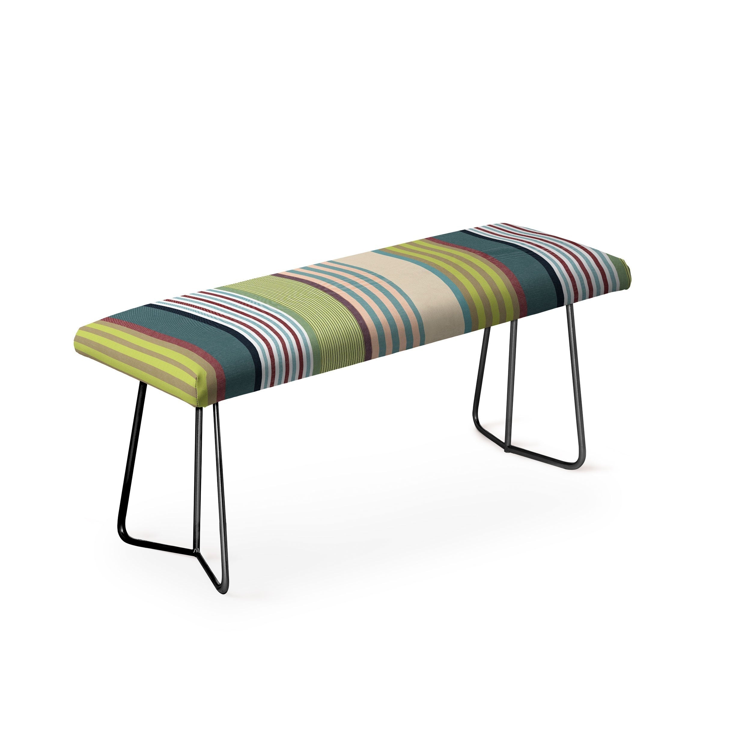 Marta Barragan Camarasa Colorful Stripe Delight Bench