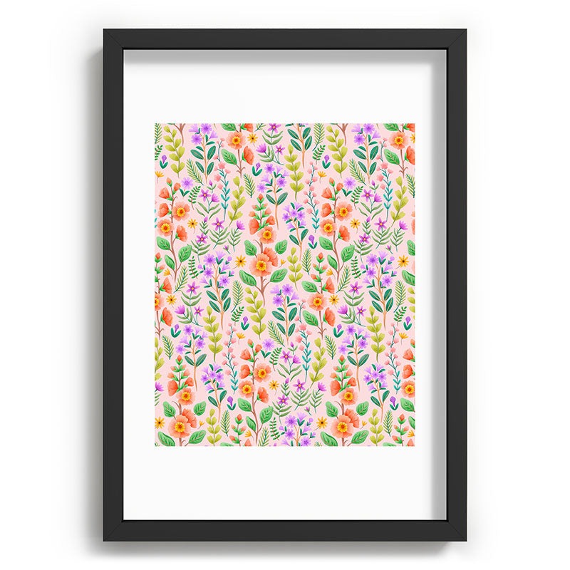 Pimlada Phuapradit Ditsy Spring Floral Recessed Framing Rectangle