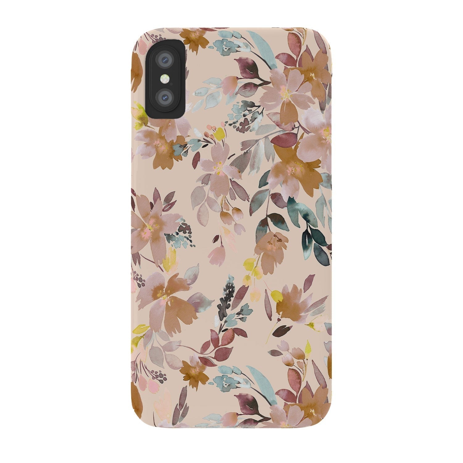 Ninola Design Botanic Retreat Floral Oleander Whimsical Soft Pink Phone Case