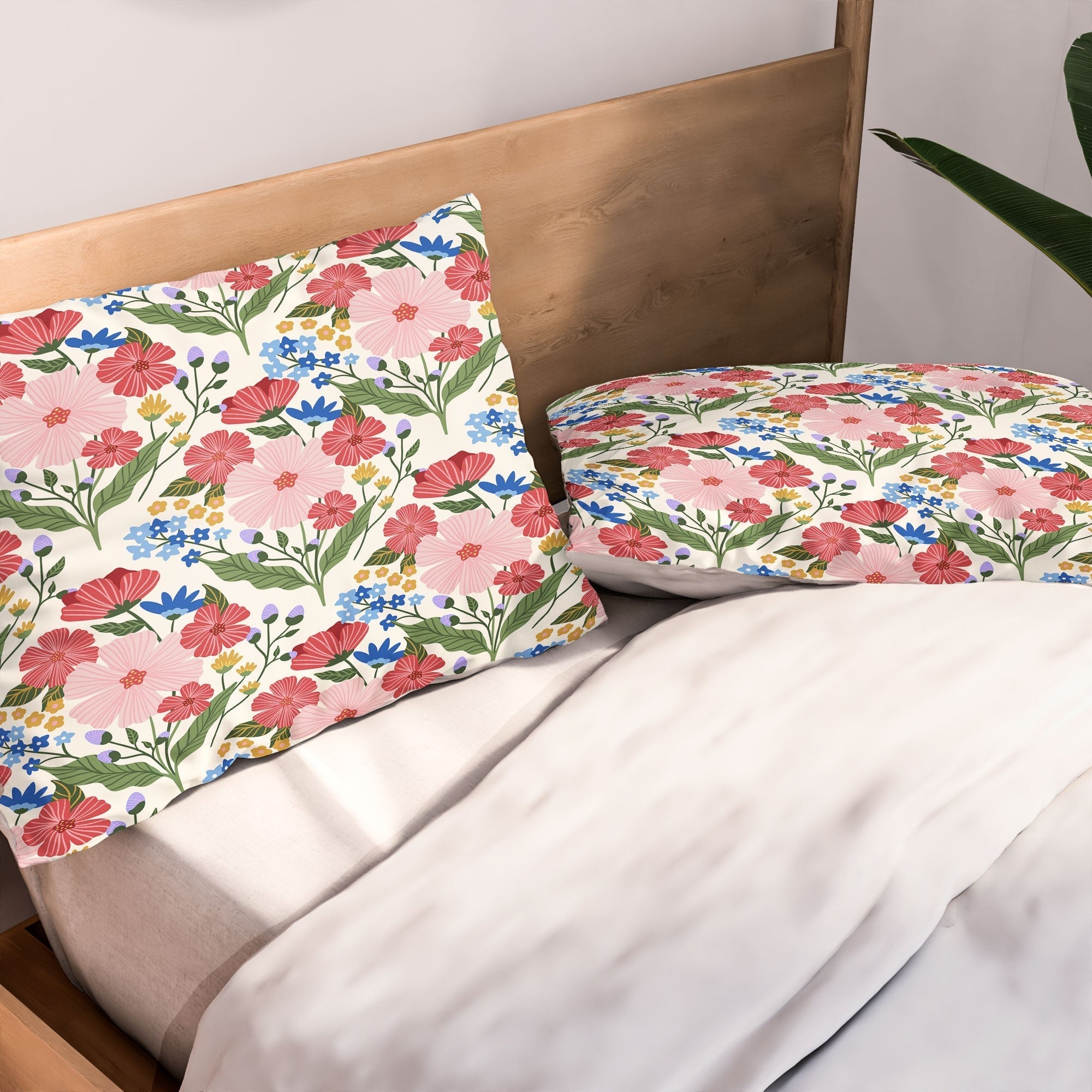 Design by Spark Wild Bloom Flowers Pillow Shams