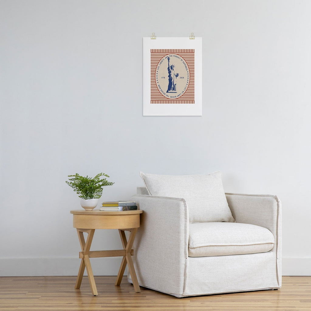 DENY Designs Life Liberty Art Print