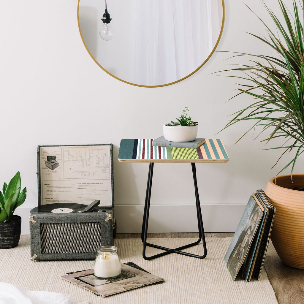 Marta Barragan Camarasa Colorful Stripe Delight Side Table