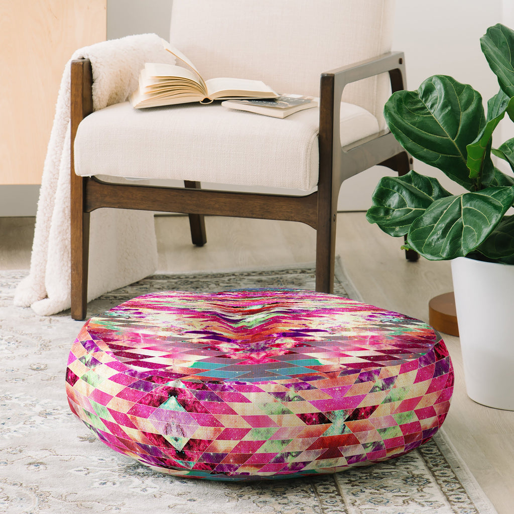 Bianca Green Ancient Star Floor Pillow Round