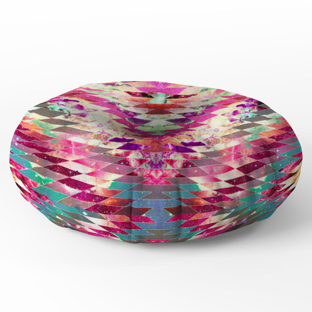 Bianca Green Ancient Star Floor Pillow Round