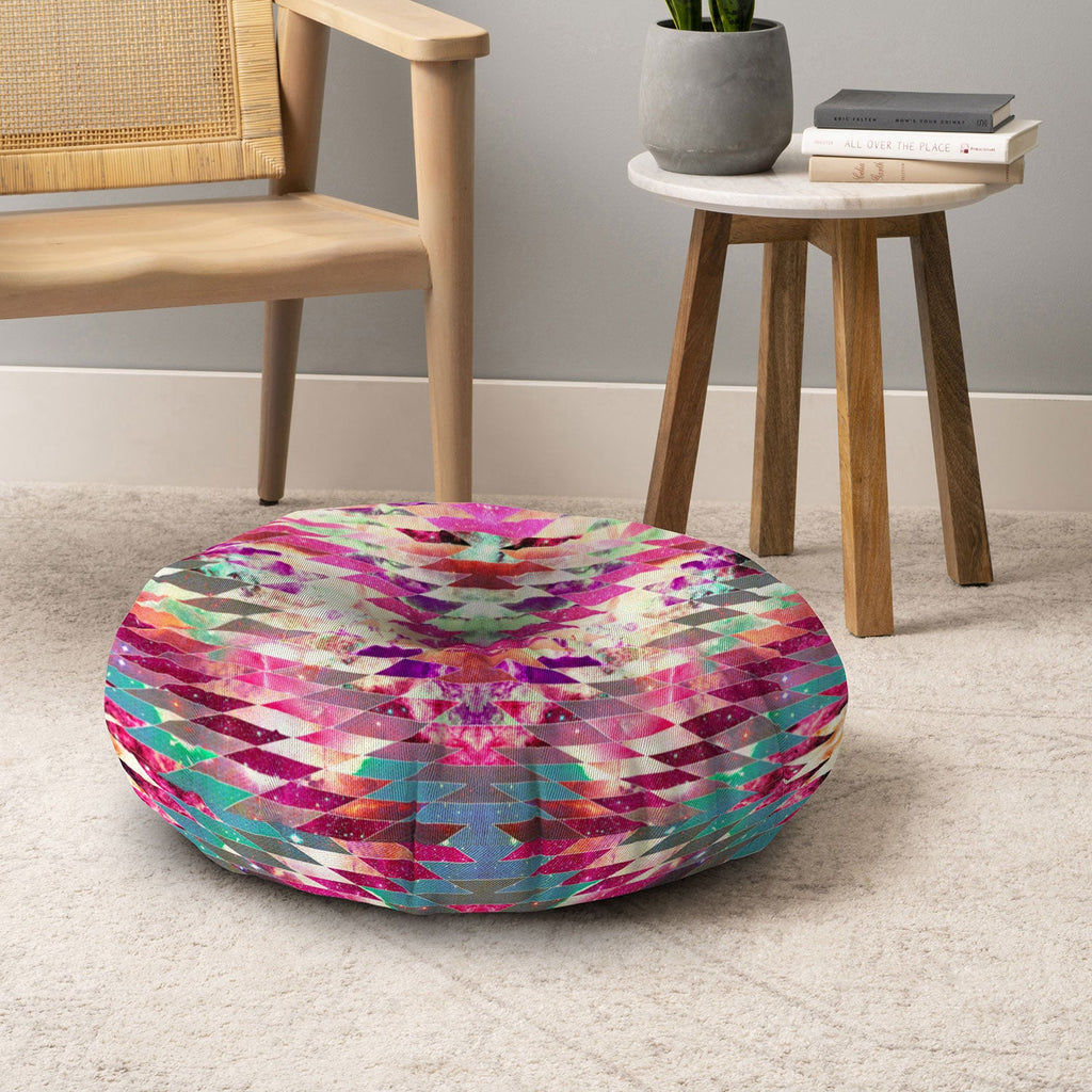 Bianca Green Ancient Star Floor Pillow Round