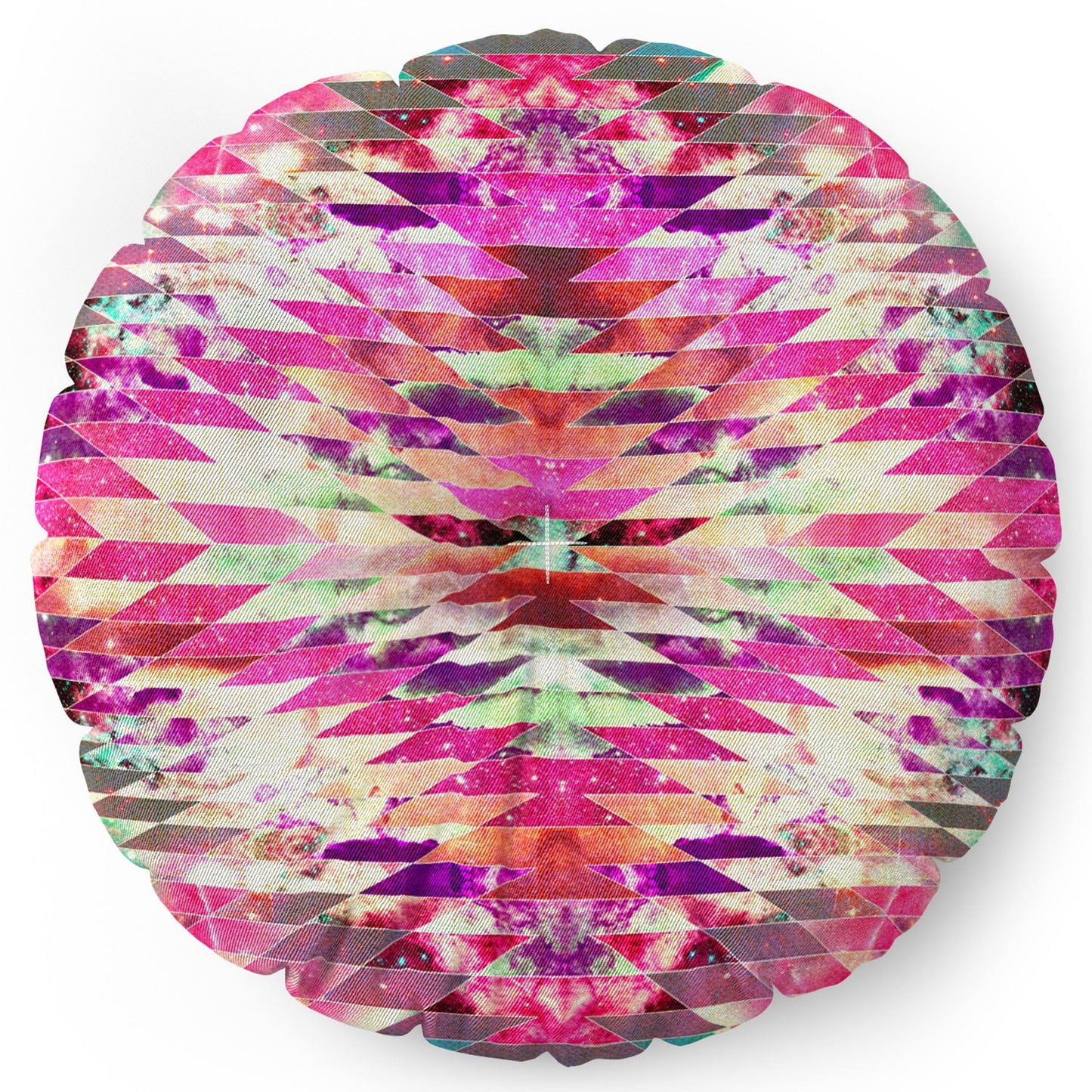 Bianca Green Ancient Star Floor Pillow Round