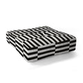 Bianca Green Black And White Order Floor Pillow Square