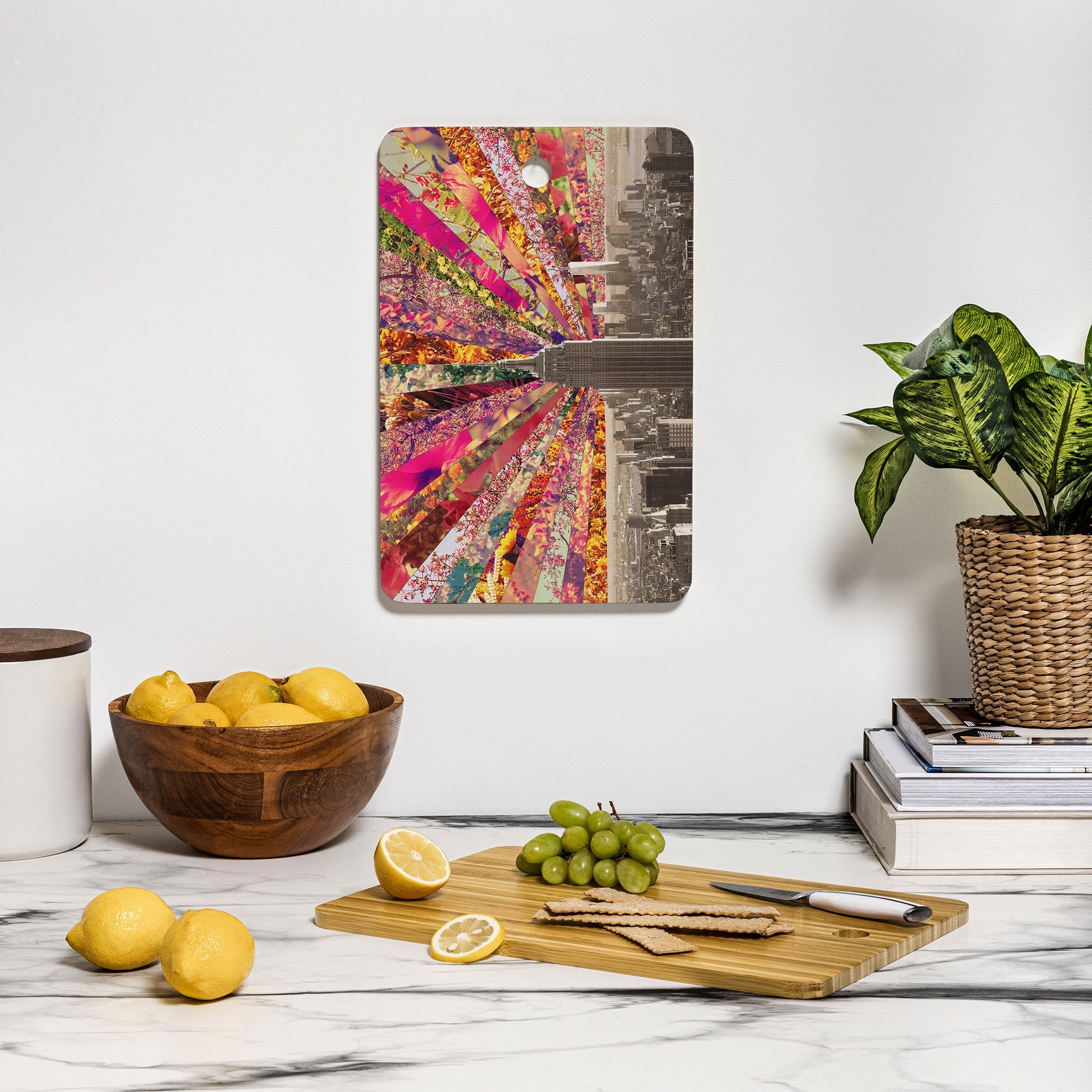 Bianca Green Blooming NY Cutting Board Rectangle