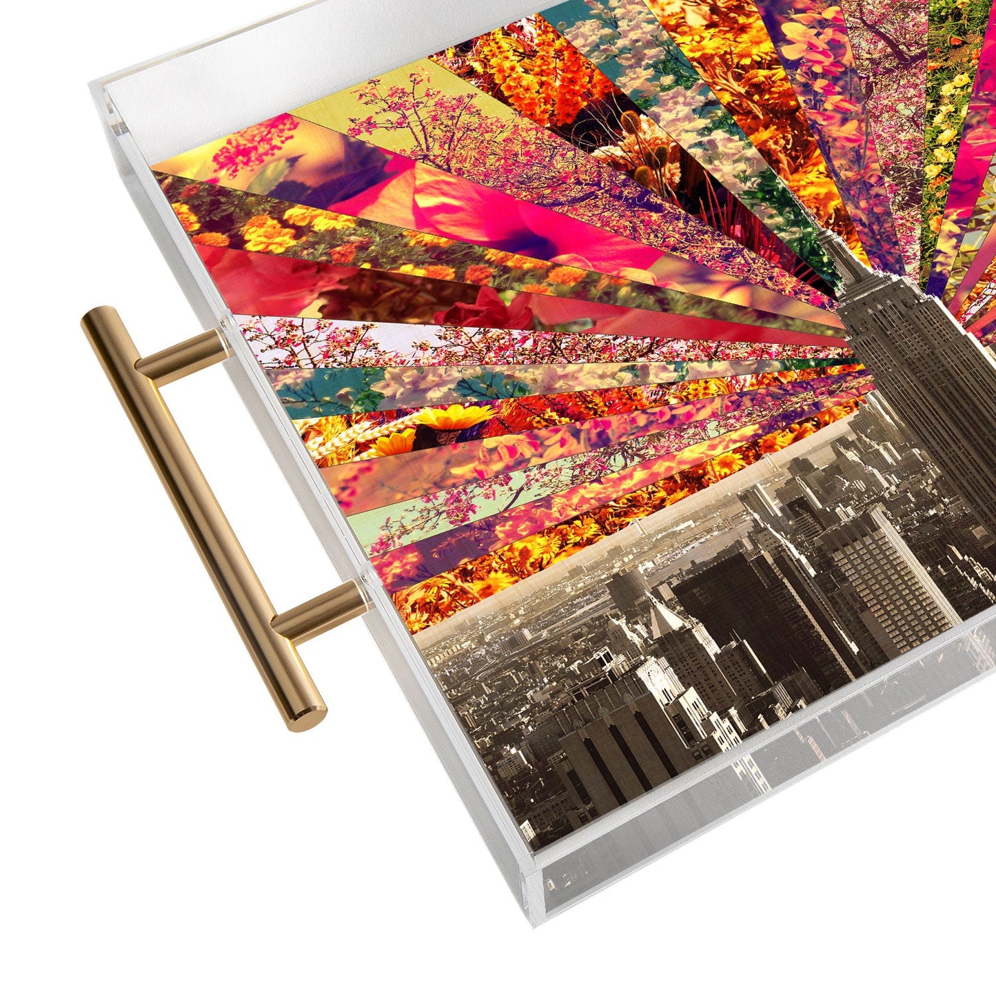 Bianca Green Blooming NY Acrylic Tray