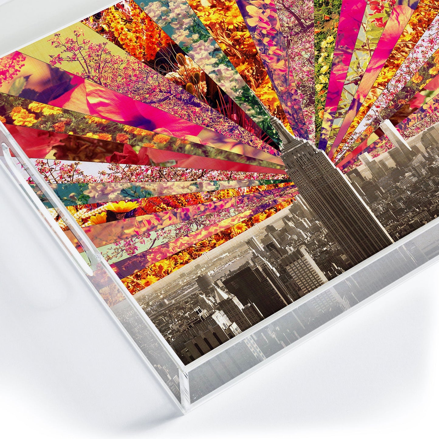 Bianca Green Blooming NY Acrylic Tray