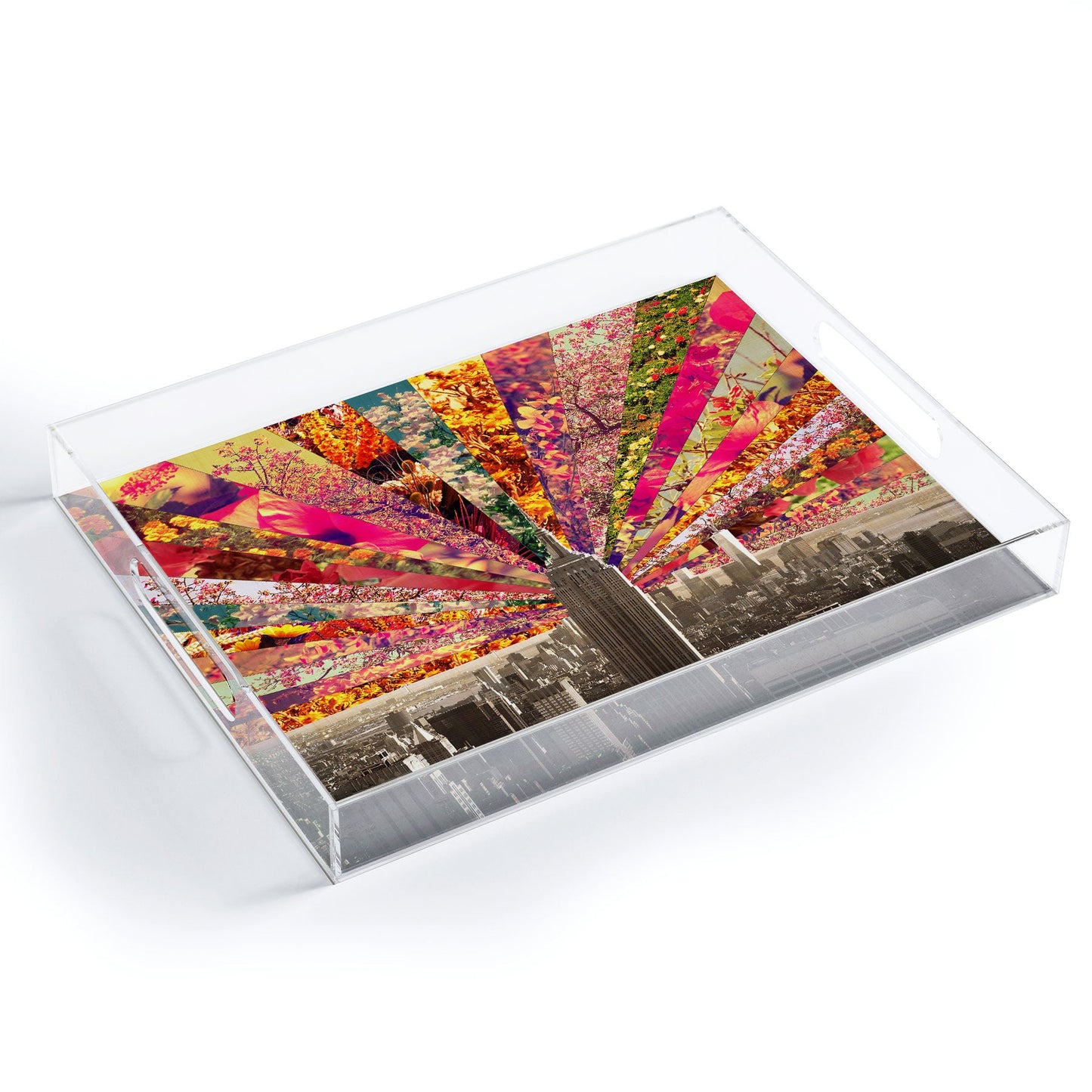 Bianca Green Blooming NY Acrylic Tray