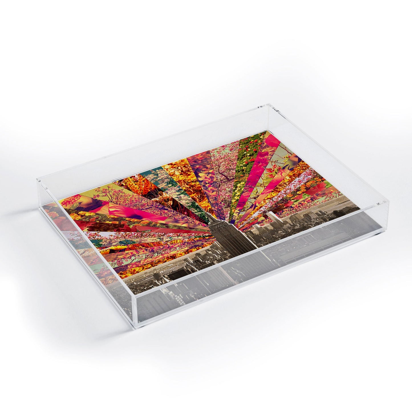 Bianca Green Blooming NY Acrylic Tray