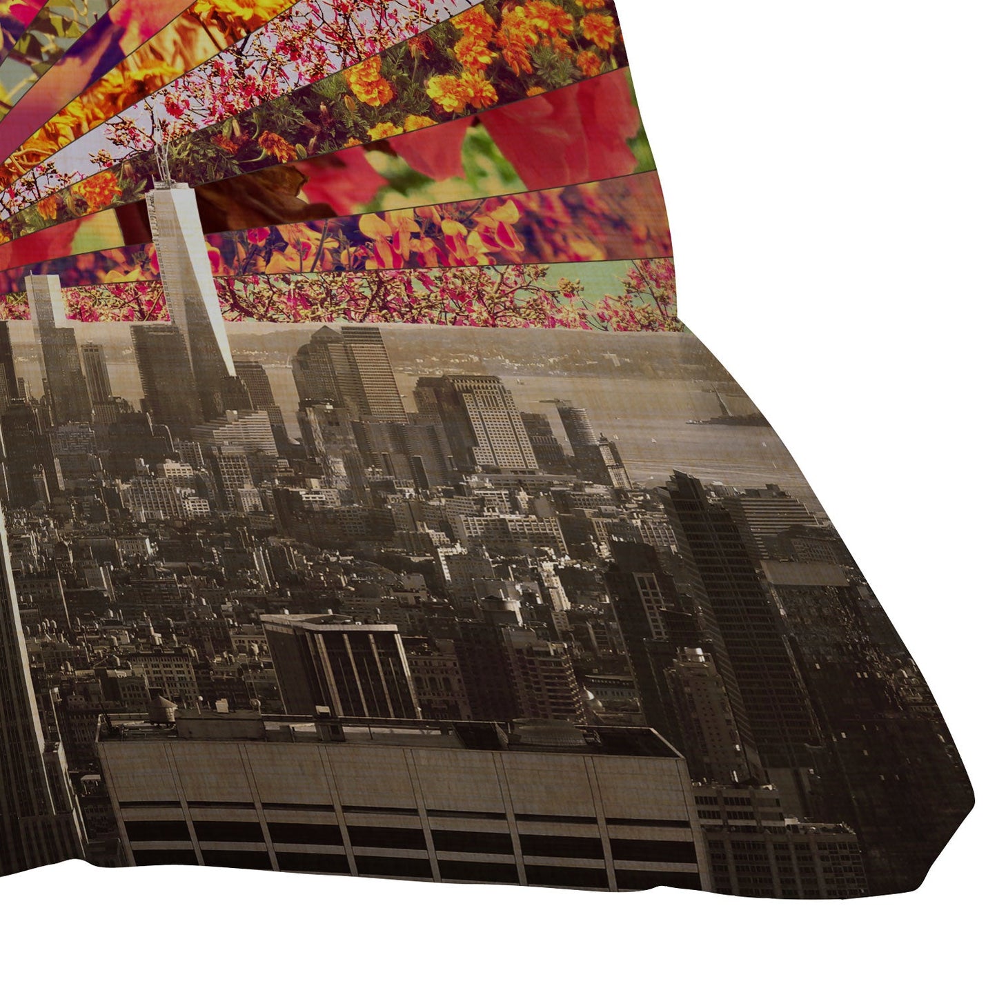 Bianca Green Blooming NY Throw Pillow
