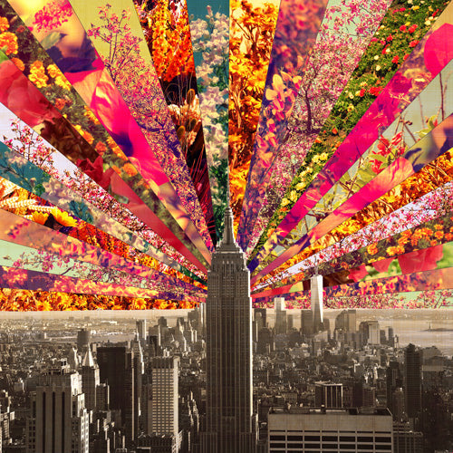 Bianca Green Blooming NY Shower Curtain