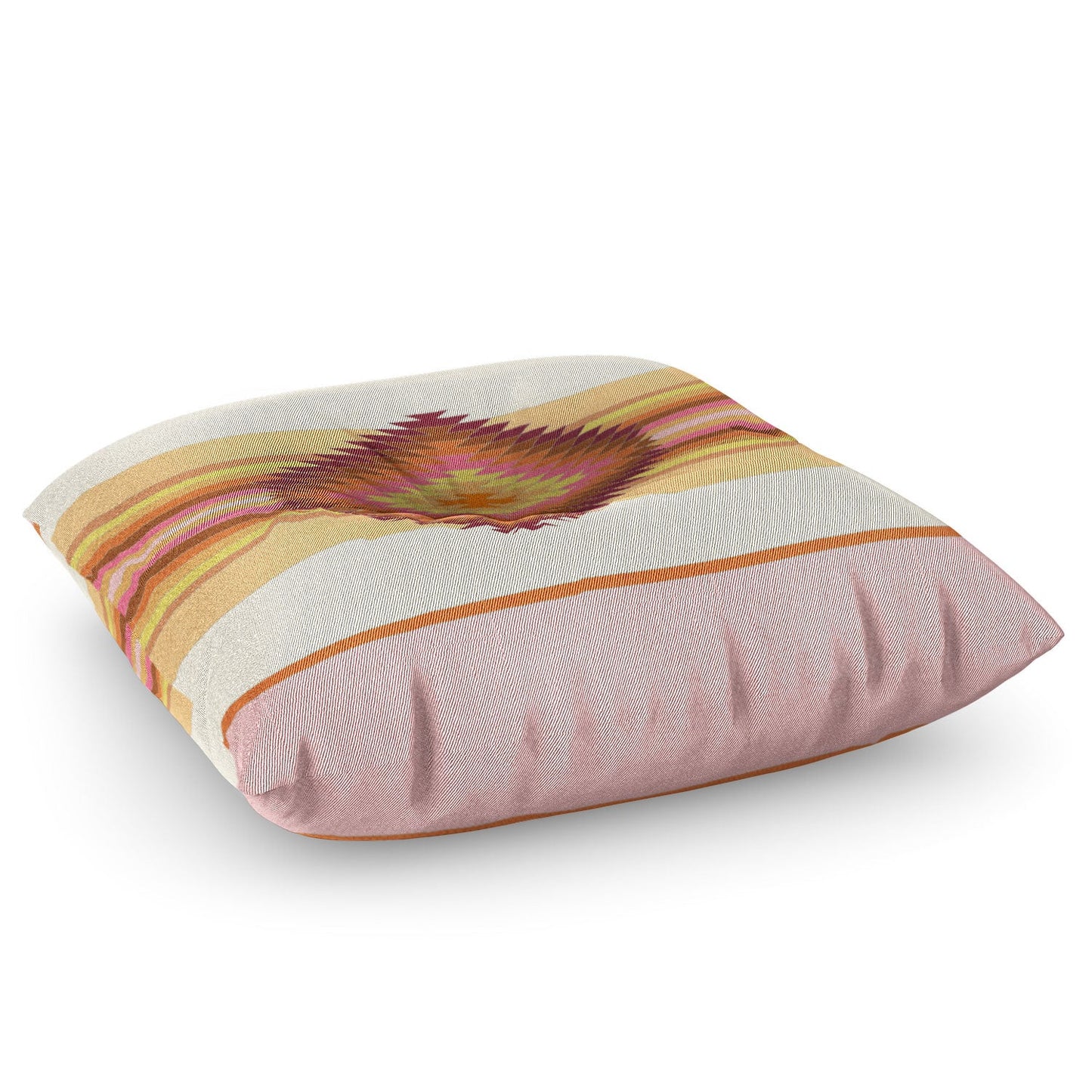 Bianca Green Fiesta Rose Floor Pillow Square