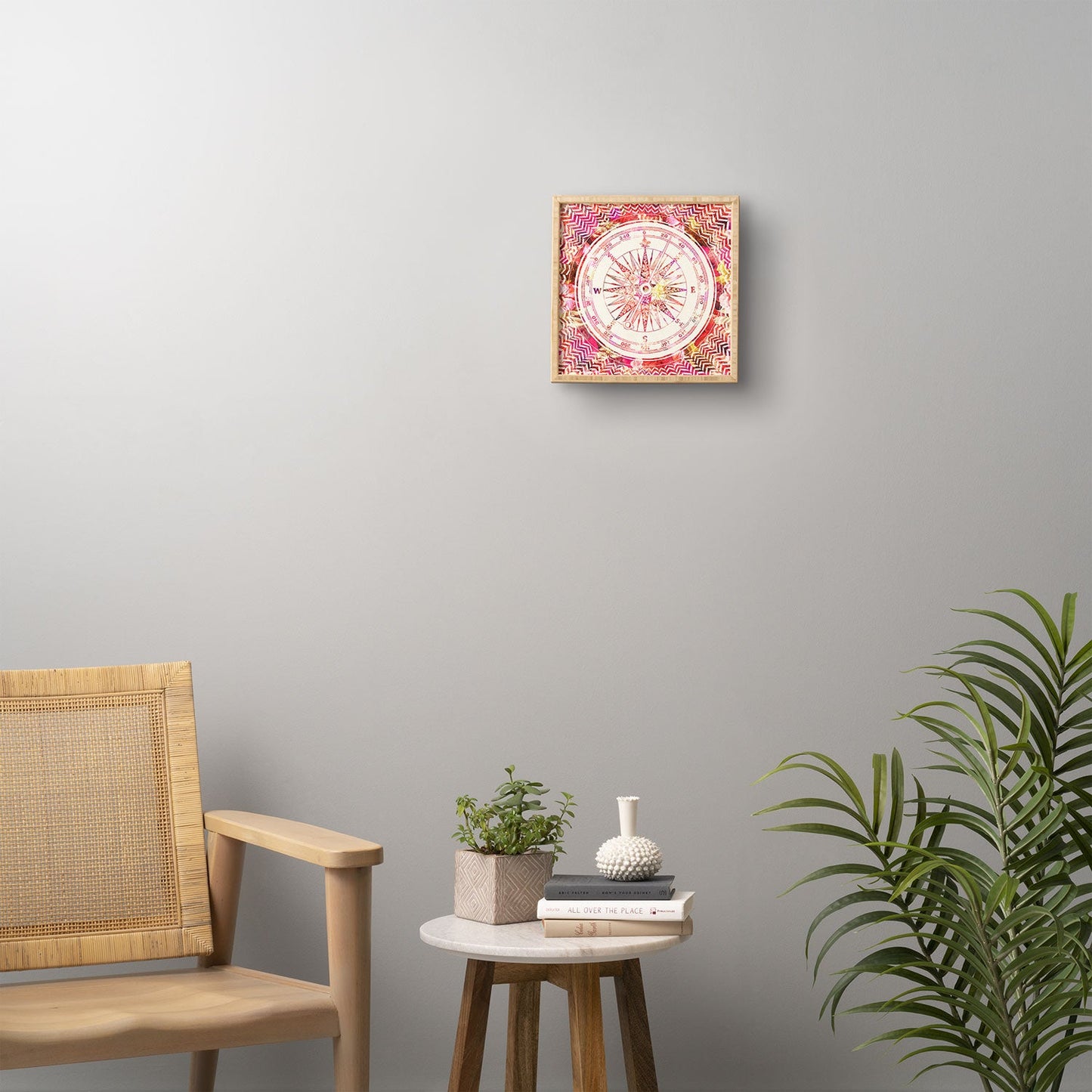 Bianca Green Follow Your Own Path Pink Framed Wall Art