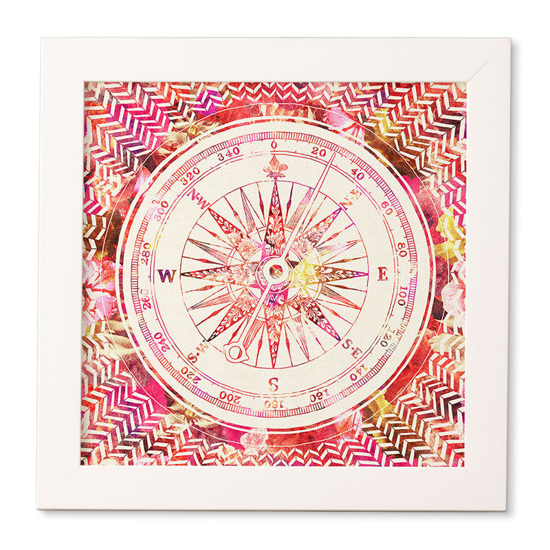 Bianca Green Follow Your Own Path Pink Framed Wall Art