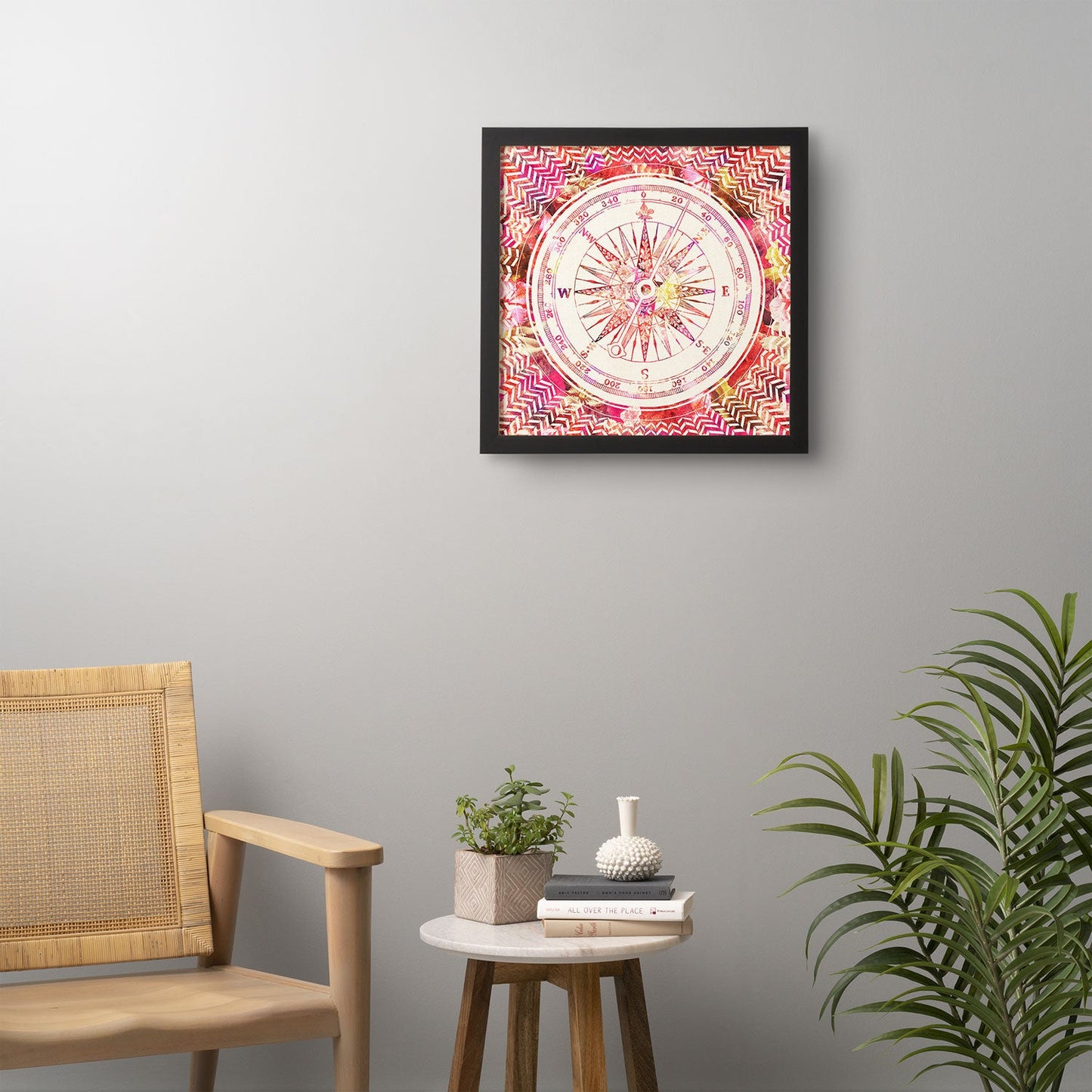 Bianca Green Follow Your Own Path Pink Framed Wall Art