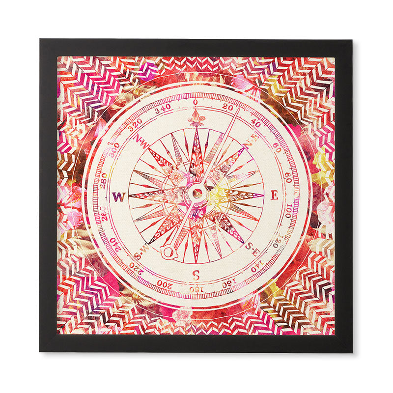 Bianca Green Follow Your Own Path Pink Framed Wall Art