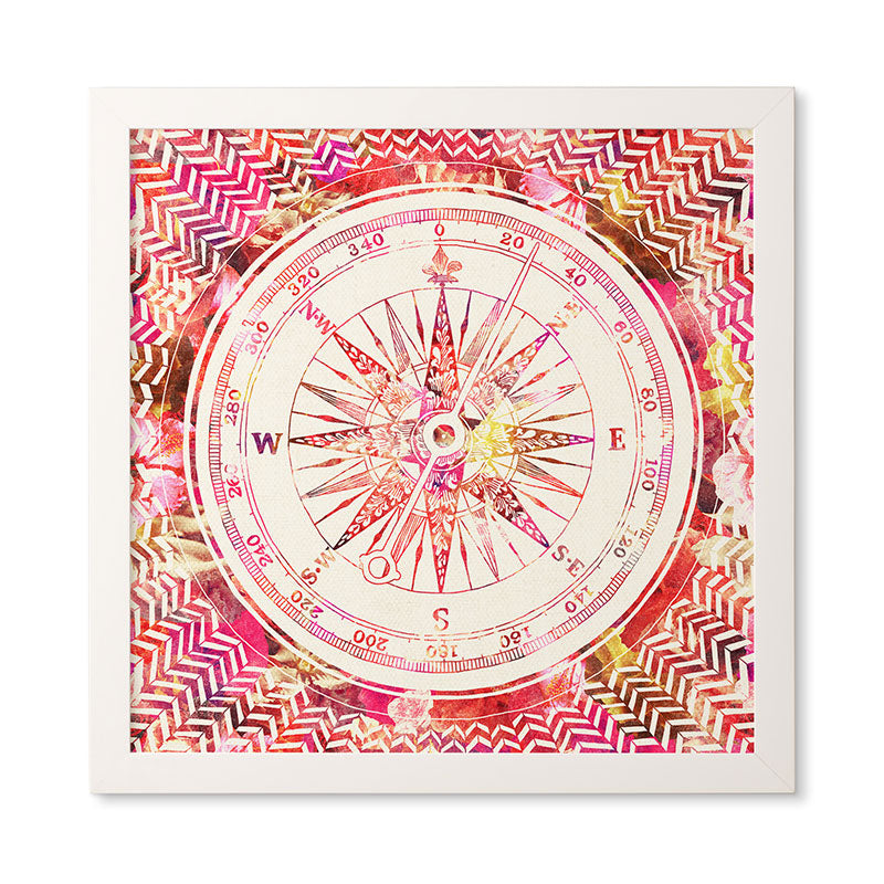 Bianca Green Follow Your Own Path Pink Framed Wall Art