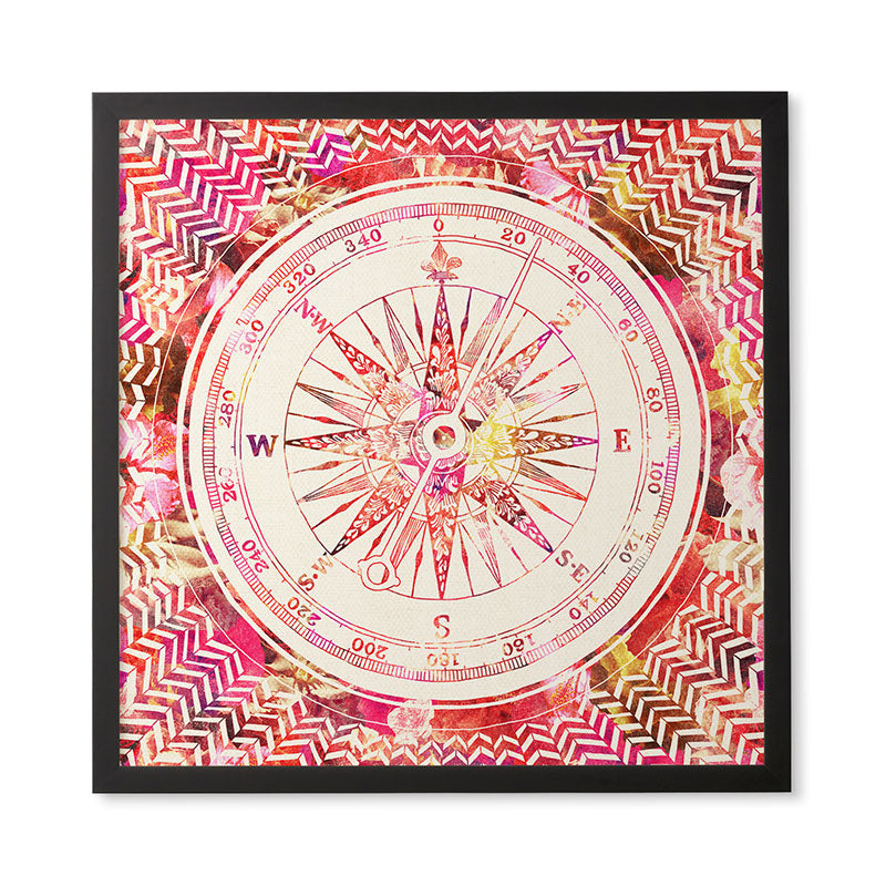 Bianca Green Follow Your Own Path Pink Framed Wall Art